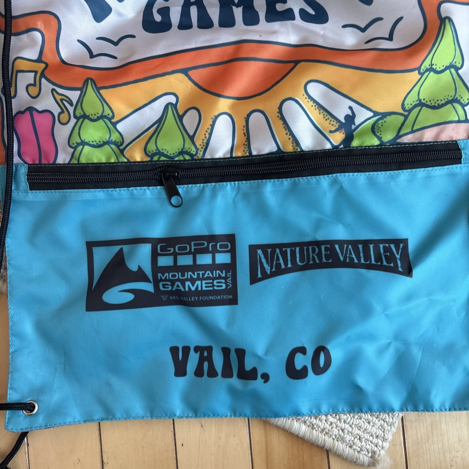 GoPro Mountain Games Pull String Bag Nylon Lightweight Vail Colorado 5