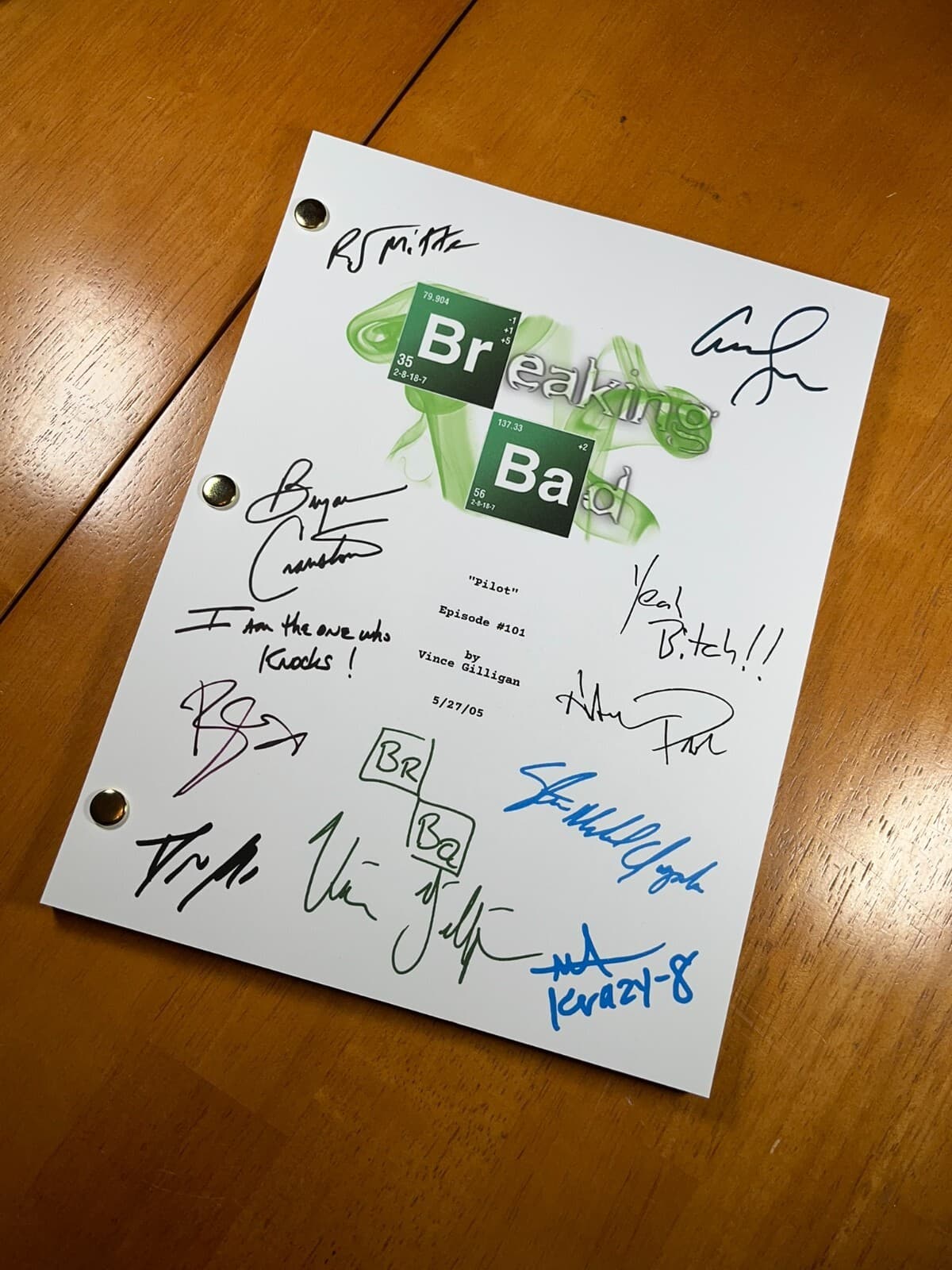 Breaking Bad Pilot & Series Finale Scripts Signed- Autograph Reprints 2