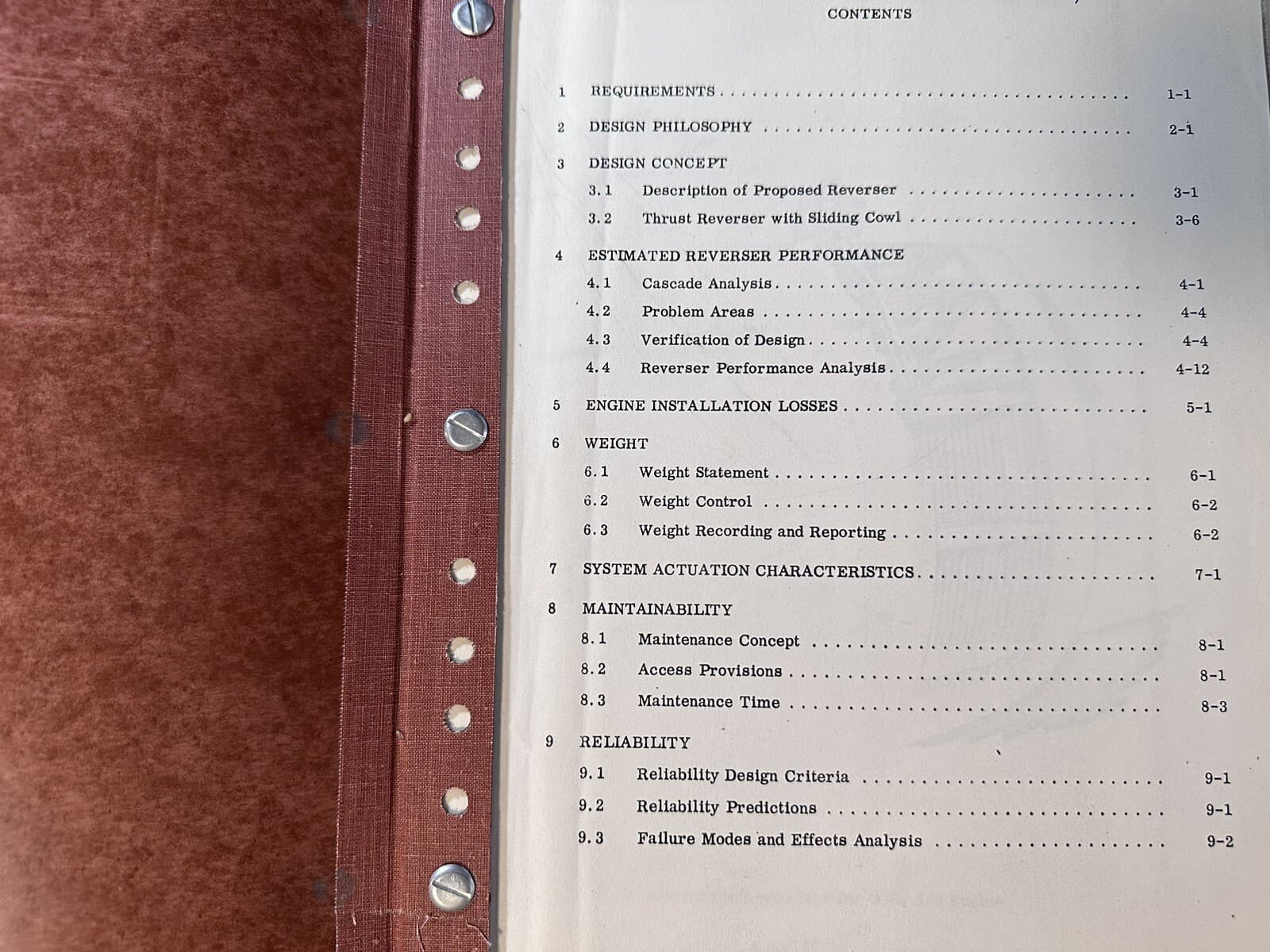 1960’s C-5A Aircraft General Dynamics Proposal For GE 1/6 Engine Thrust Reverser 4