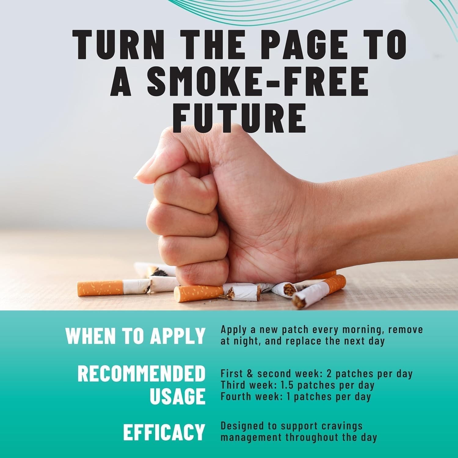 TOLEVITA Anti- Smoke Herbal Patches Transparent 21 mg | Quit Smoking Patches ... 6