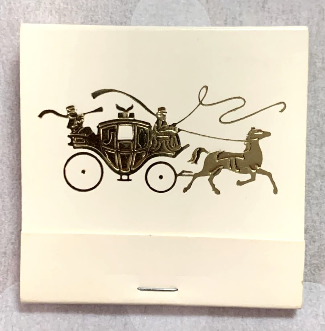 Matchbook Season's Greetings Carnaby Street Inn Embossed #0126 2