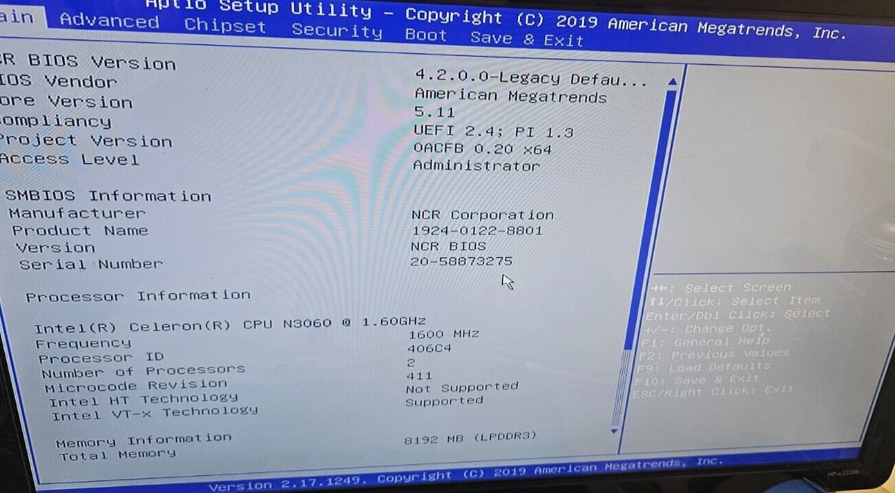 New NCR KC4 Kitchen Controller w/ 1.6Ghz Dual Core, 8GB DDR3, 64GB SSD, W10-E 3