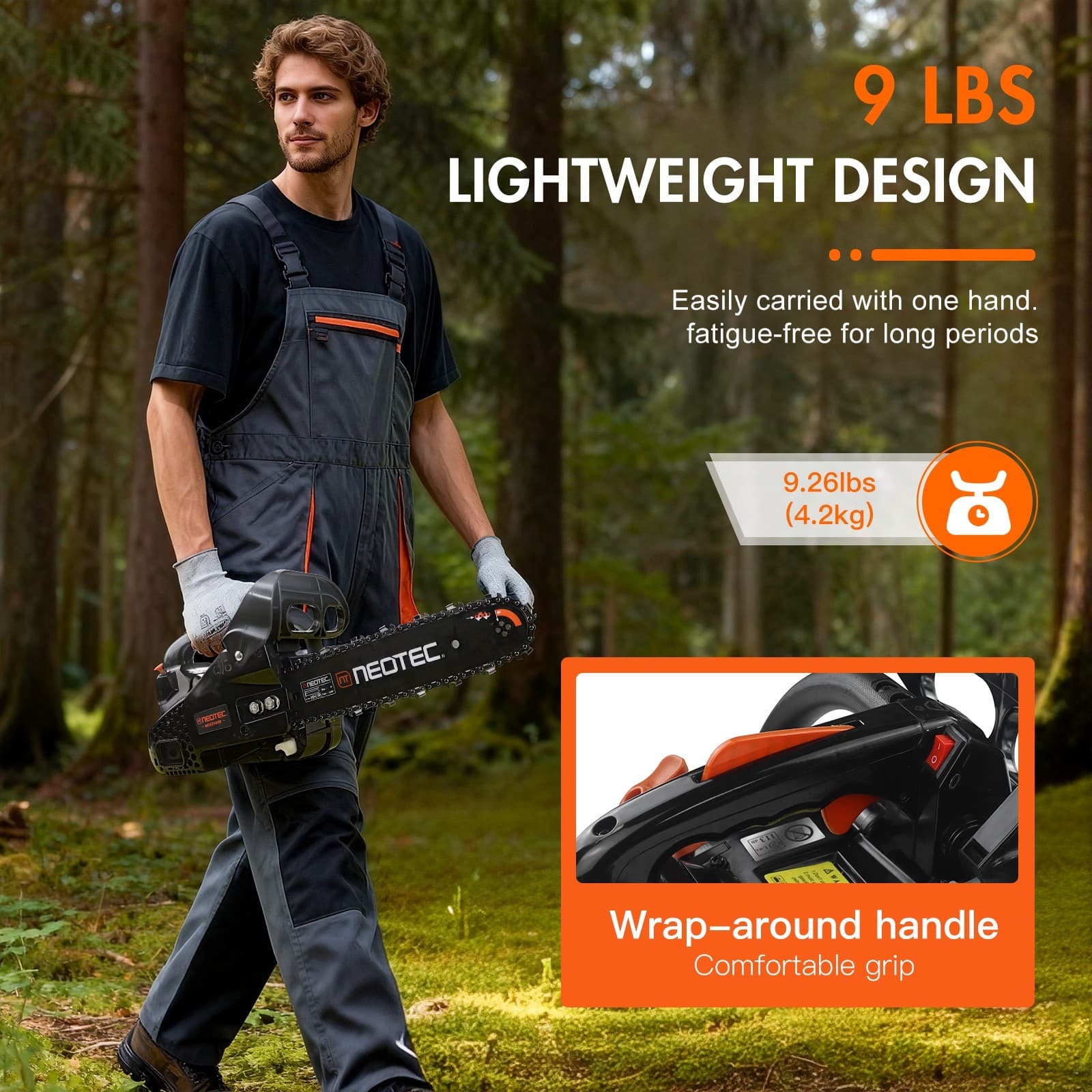 25.4CC 12" Gasoline Chainsaw Gas Powered Wood Cutting Engine Gas Chain Saw 5