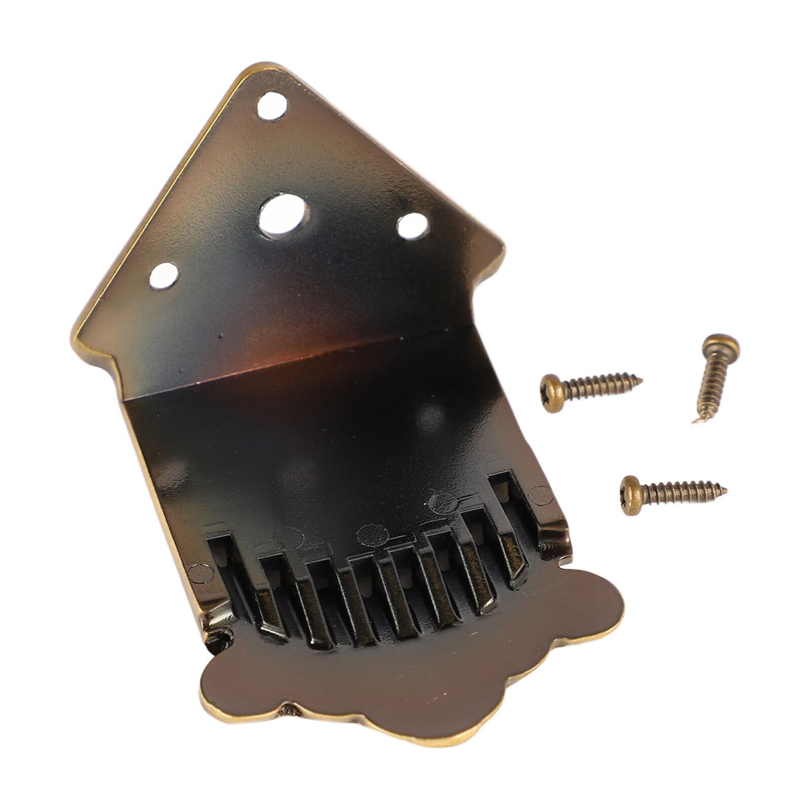 Bronze 8 String Mandolin Tailpiece Feather Pattern Metal Mandolin Music Part 5