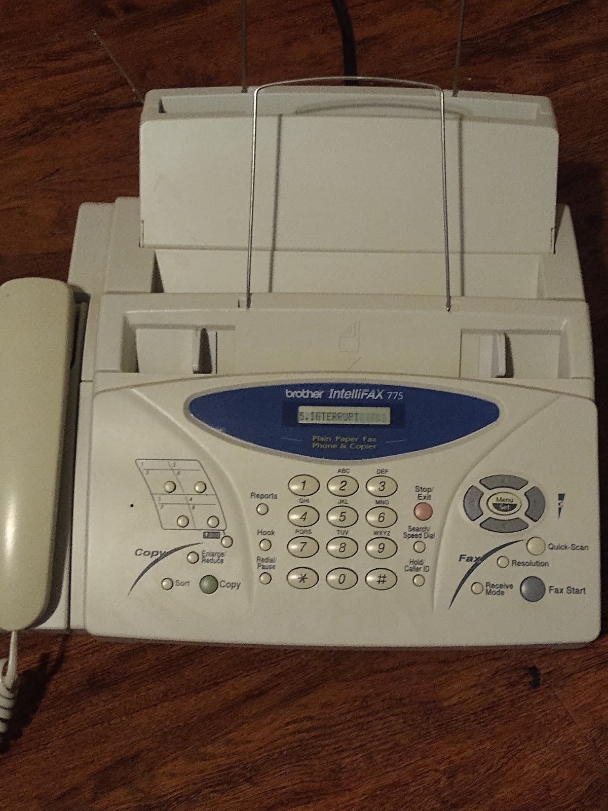 Brother Intellifax 775 Fax Machine Single Phone Line Copier (Powers on) 6