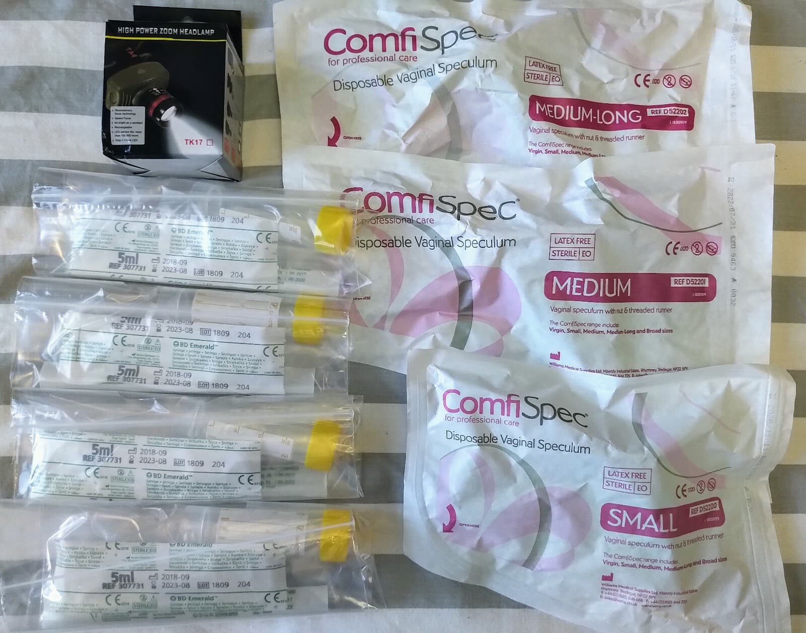 STERILE Human Artificial Insemination AI Kit speculums syringes tubes pots(NEXT)