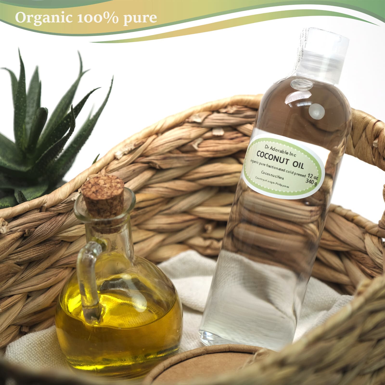 Premium Pure Organic Cold Pressed Best Fractionated Coconut Oil 2 oz up to 7 LB 2