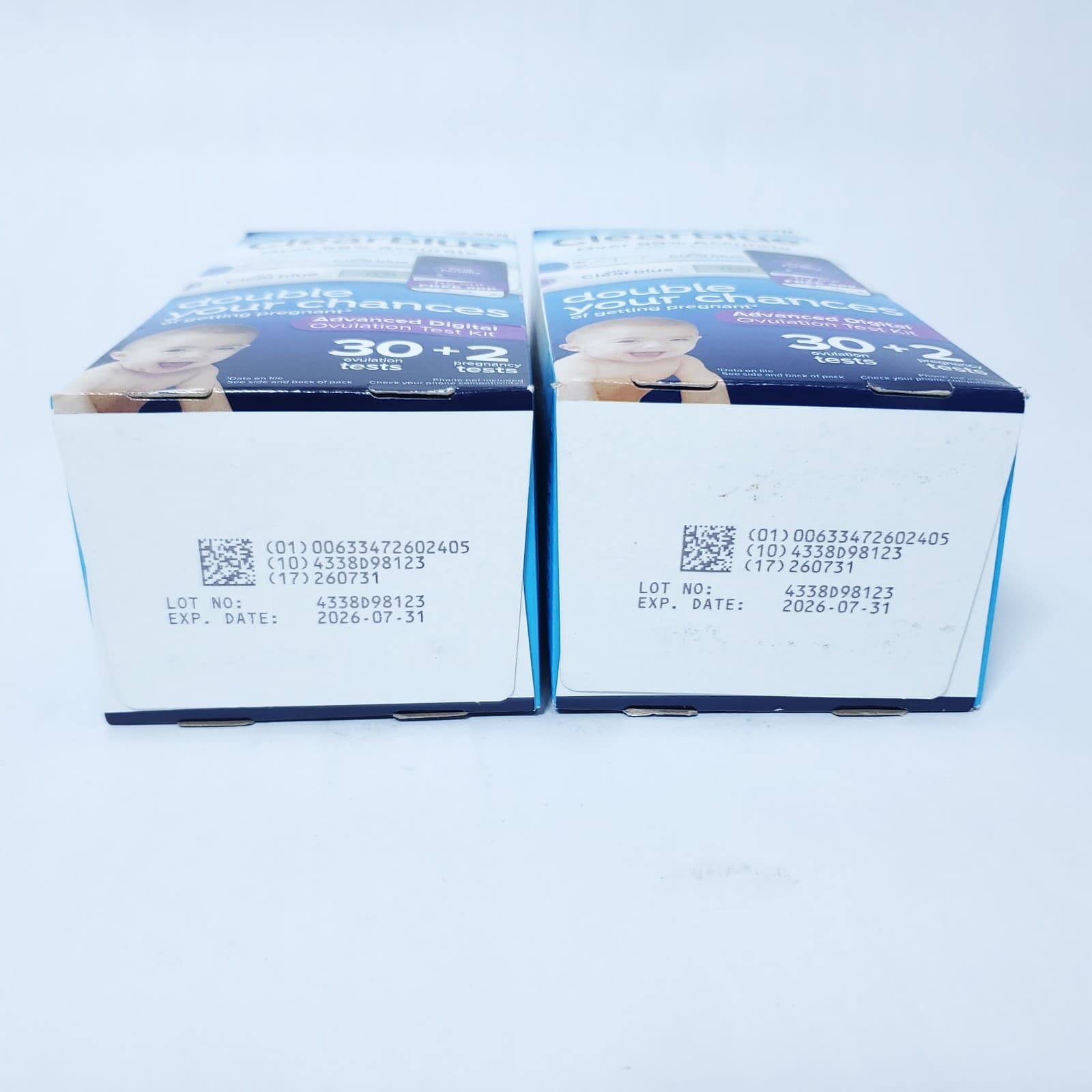 2 New Clearblue Advanced Digital - 30 Ovulation + 2 Pregnancy Each Exp. 07/2026+ 3