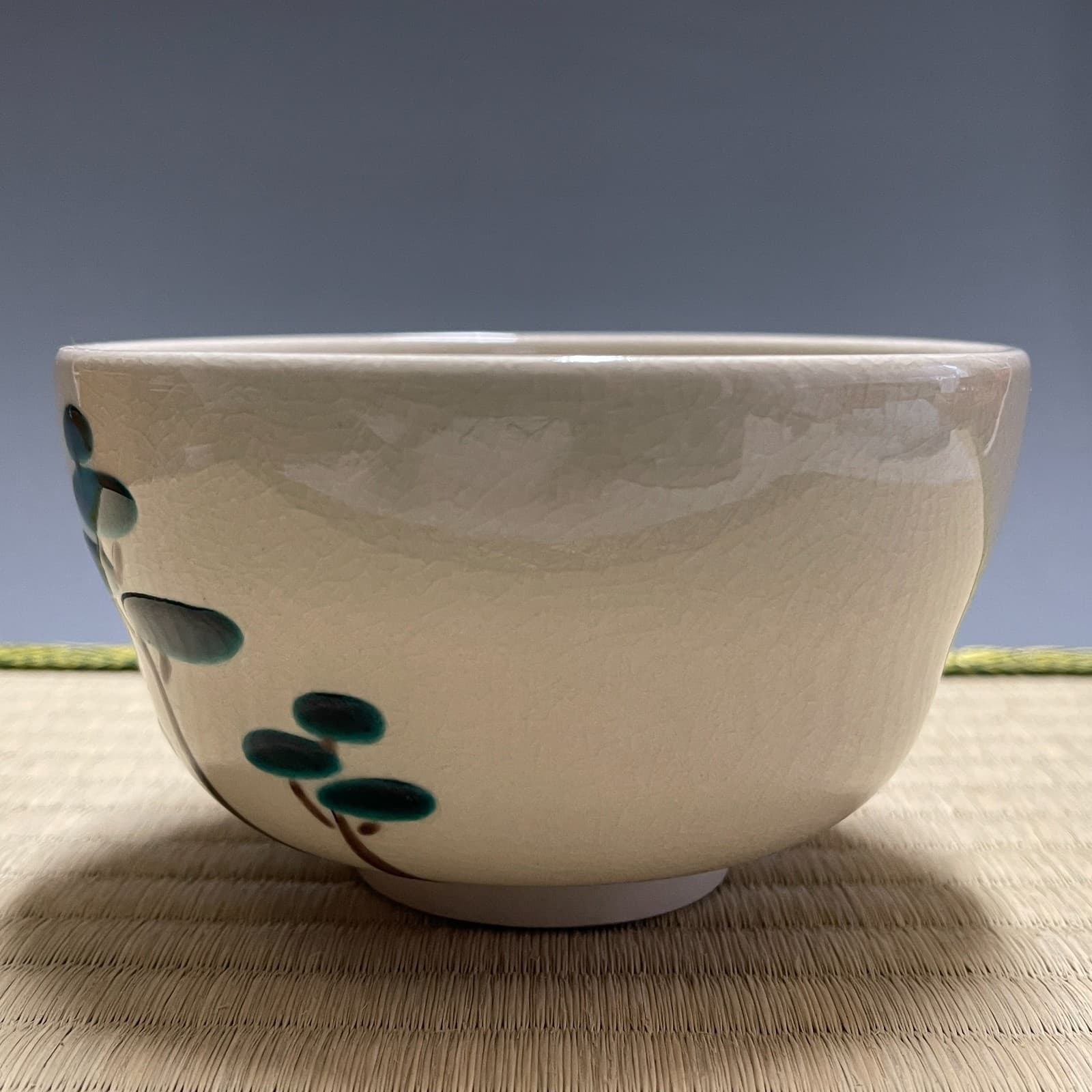 Tamekichi Mitsui / Kutani Ware A843 : Japanese Pottery Chawan Matcha Tea Bowl 3