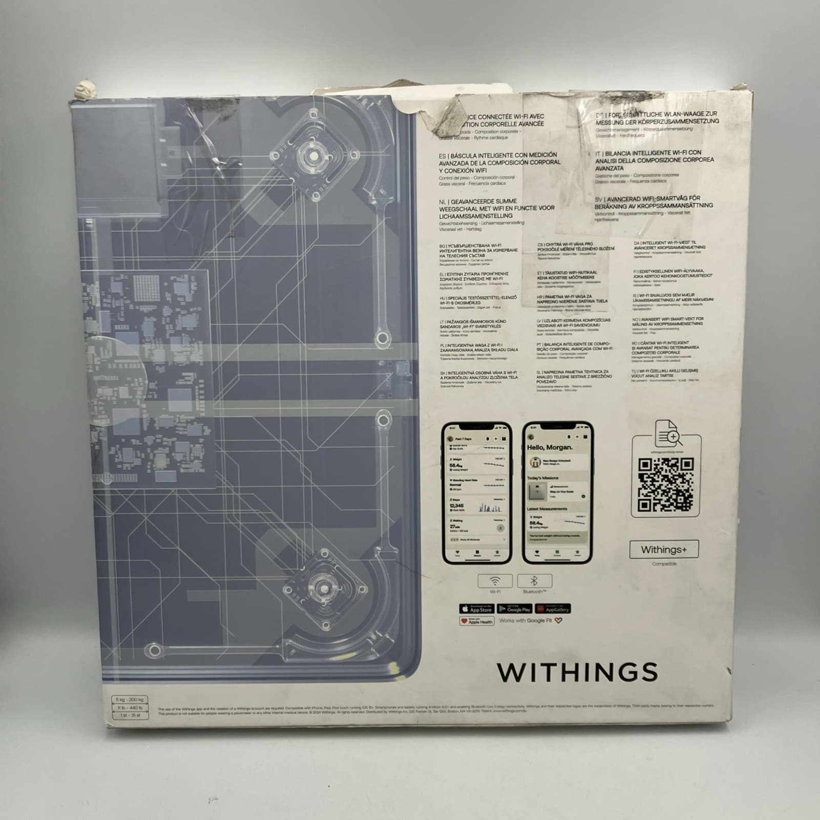 Withings Body Smart Advanced Body Composition Wi-Fi Smart Scale Black 3