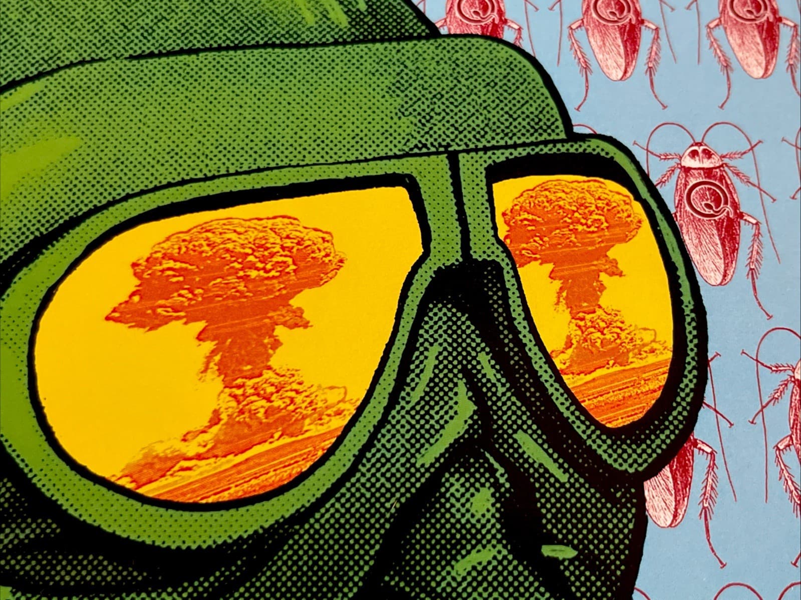 Queens Of The Stone Age 2003 Concert Poster EMEK Print Fort Worth TX Cockroach 5