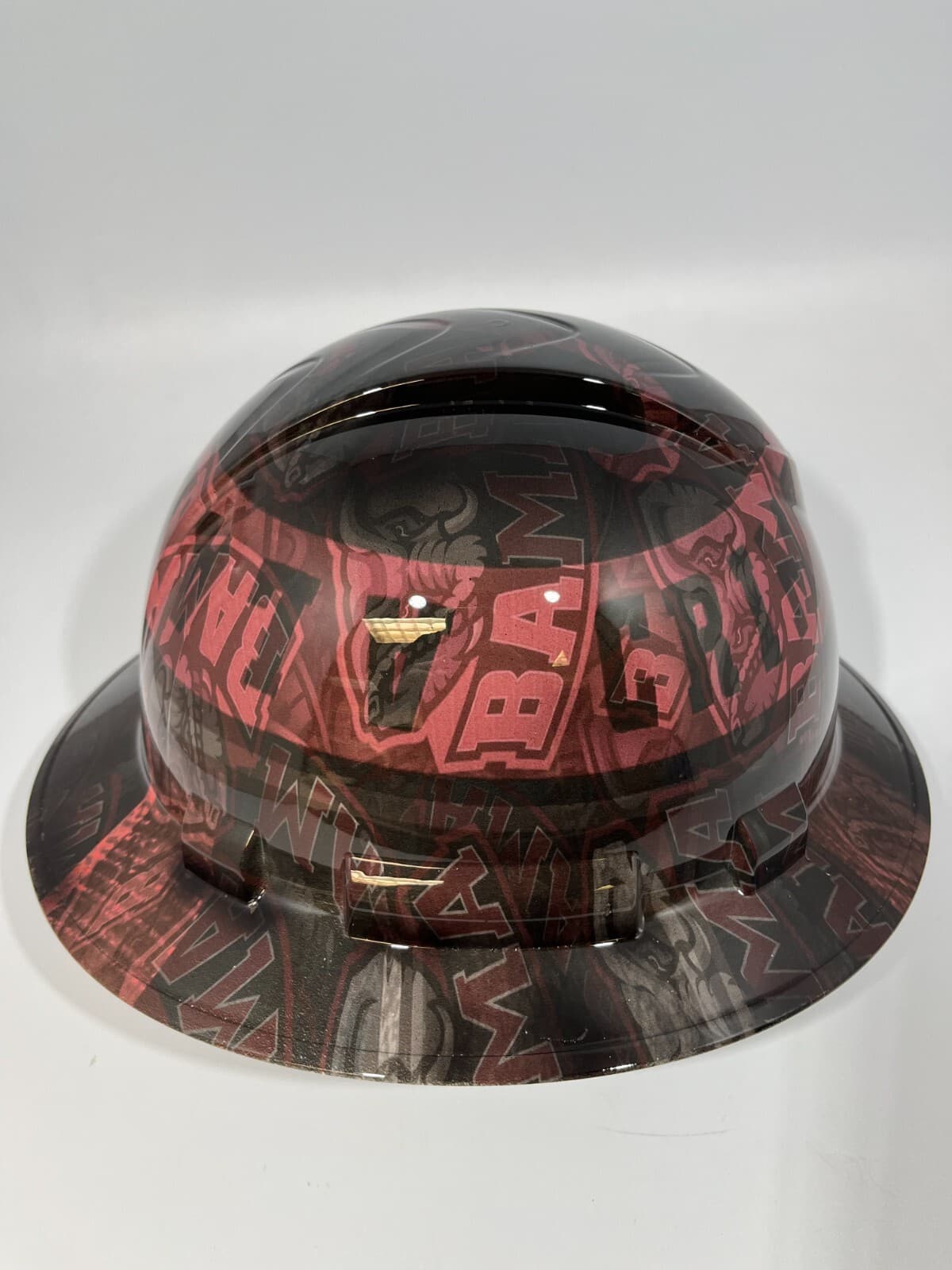 New Full Brim Hard Hat Custom Hydro Dipped ALABAMA CRIMSON TIDE BAMA ABSTRACT 4
