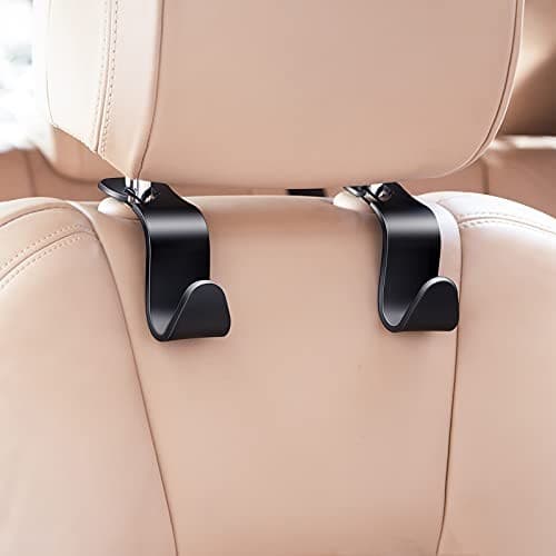 4 Pack Car Back Seat Headrest Hook Hanger for Purse Grocery Bag Handbag Hat  6