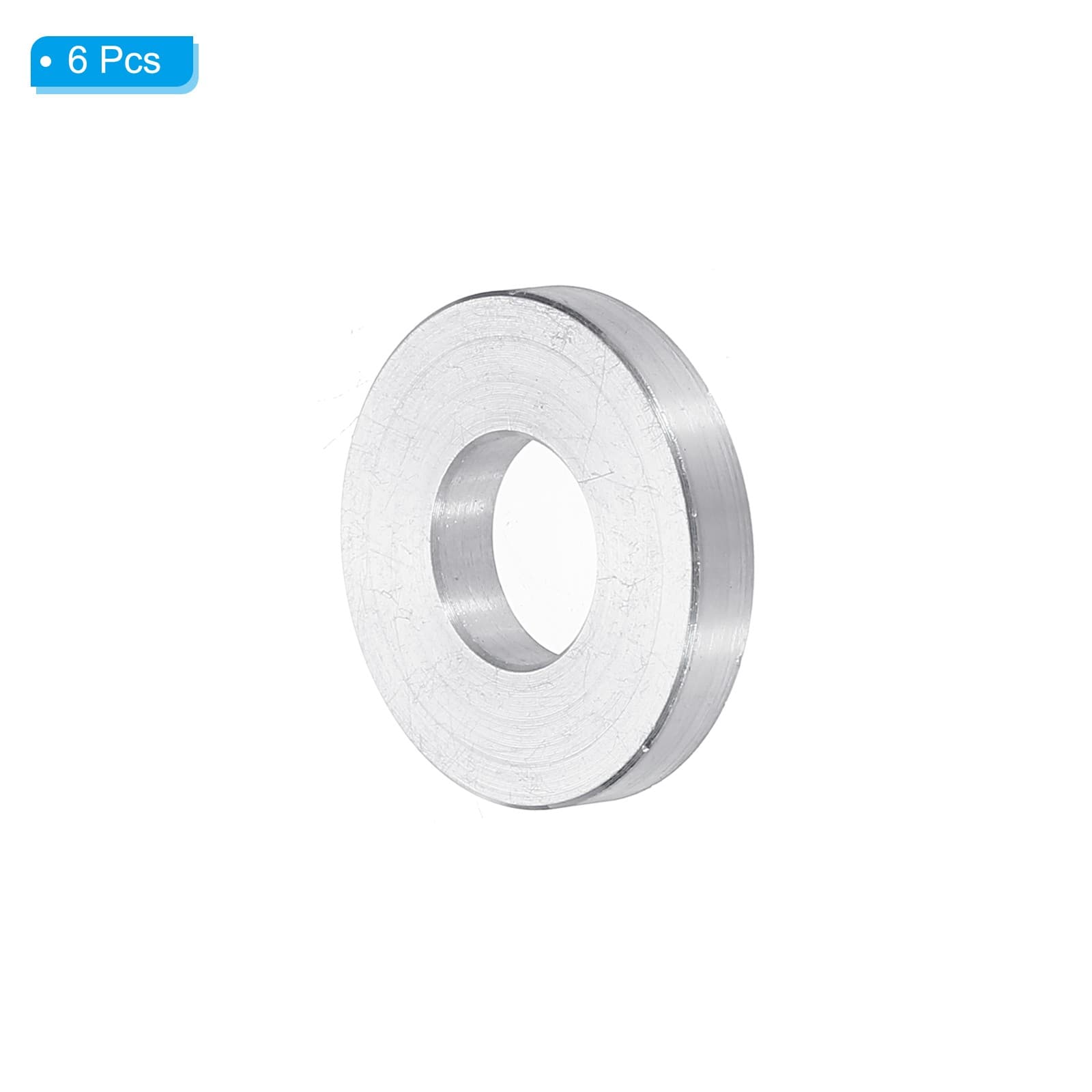 M10 Aluminum Spacers 6 Pcs Metal Spacers Aluminum 10.5mm ID x 24mm OD x 4mm L 3