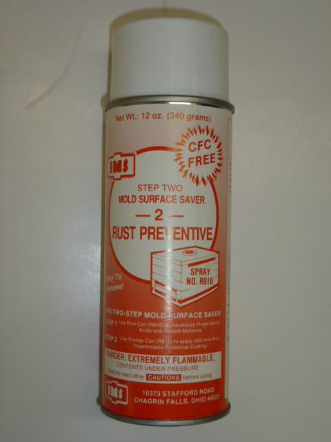 CASE LOT, IMS MOLD SAVER STEP 2 RUST PREVENTIVE, 12-oz AEROSOL CANS, R916