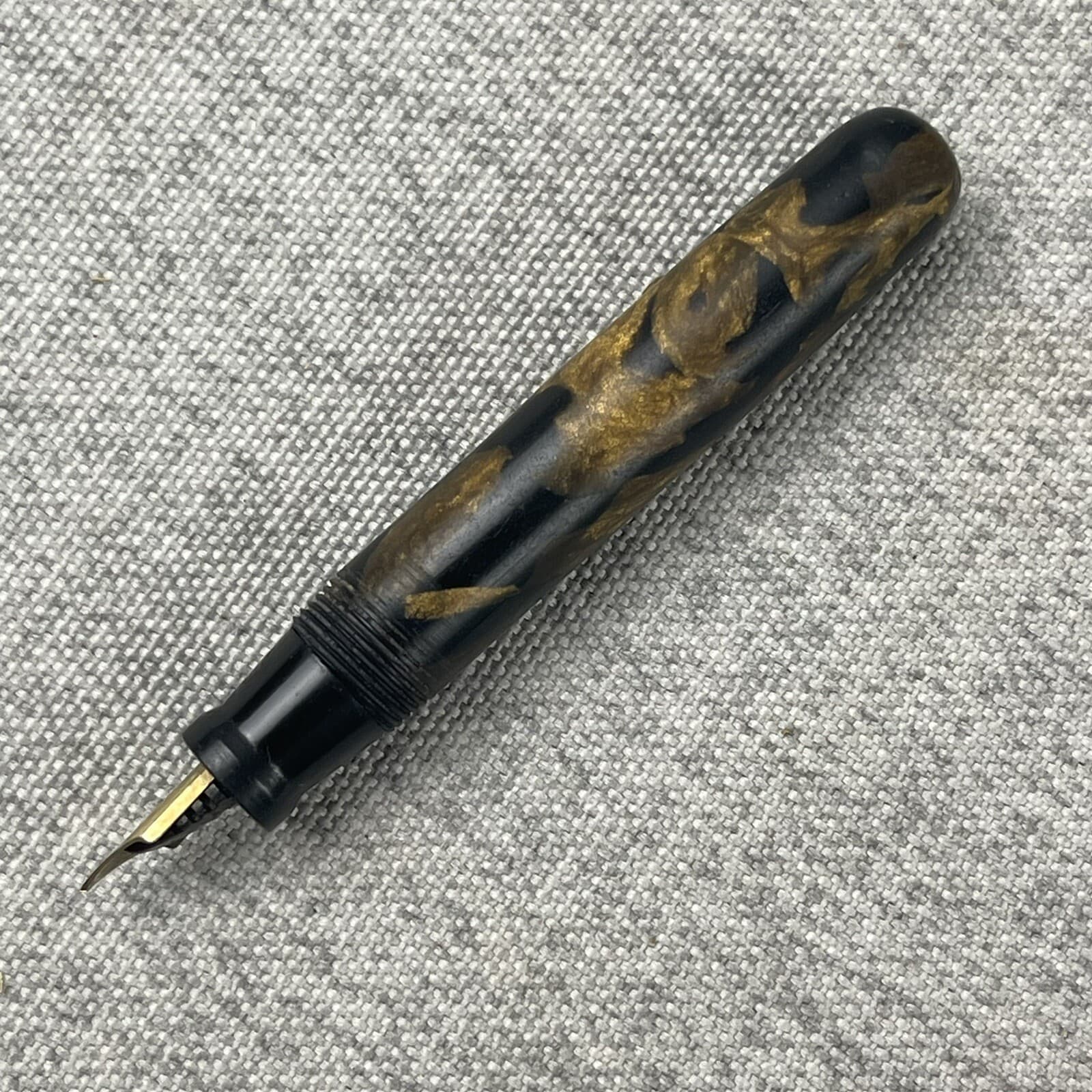 Ring Top Lever Fill Miniature Fountain Pen 14K Nib - For Restoration 3