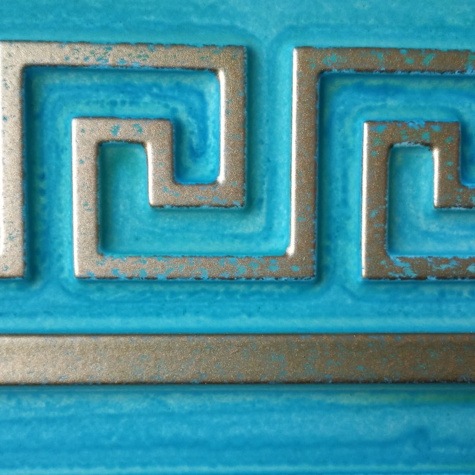 Ceiling tiles Faux tin washed cyan gold decor Barber wall panels PL01 10pcs/lot 4