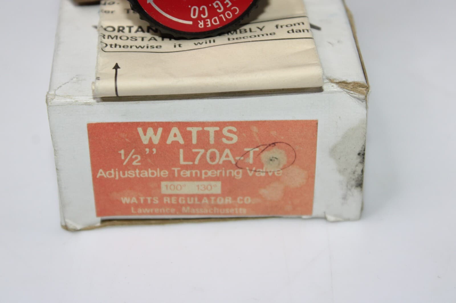 WATTS 1/2" Hot Water Extender Tempering Valve L70A-T BRAND NEW IN BOX 2