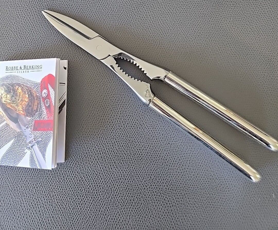 Robbe & Berking Dante Lobster Crackers 150 Massive Silver Plate $473.00 NIB 5