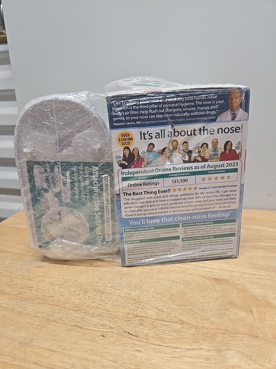 Navage Essentials Bundle, Navage Nasal Irrigation System With Countertop Caddy 4