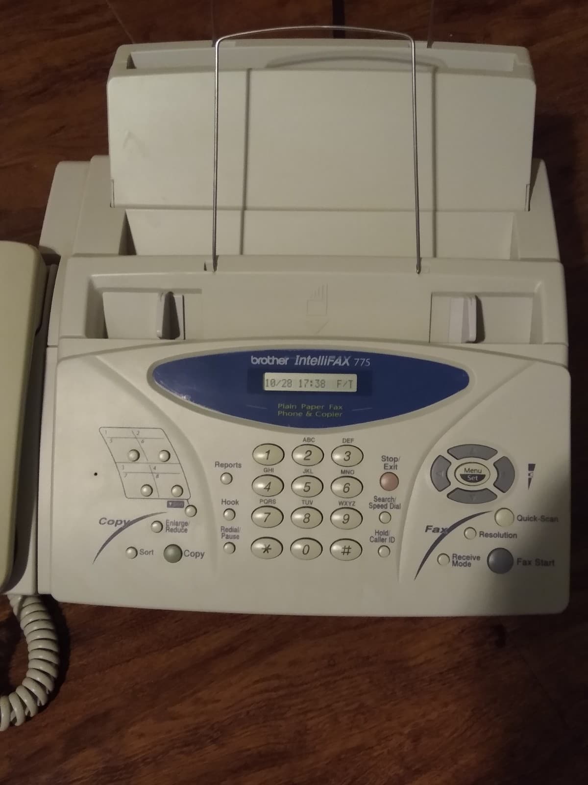 Brother Intellifax 775 Fax Machine Single Phone Line Copier (Powers on)