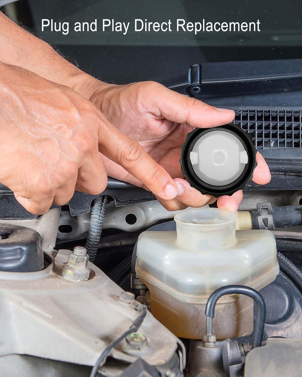 Brake Fluid Cap Replacement, Brake Fluid Reservoir Cap Compatible with Car Acces 5