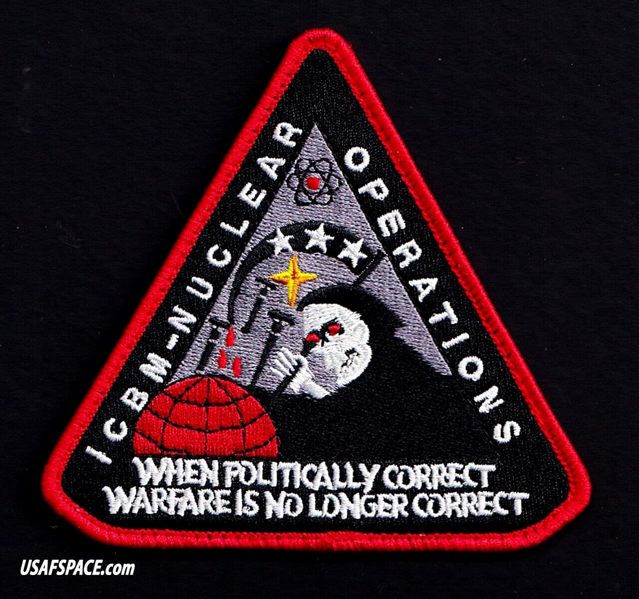 USAF ICBM NUCLEAR OPERATIONS - WHEN POLITICALLY CORRECT WARFARE AIR FORCE PATCH 3