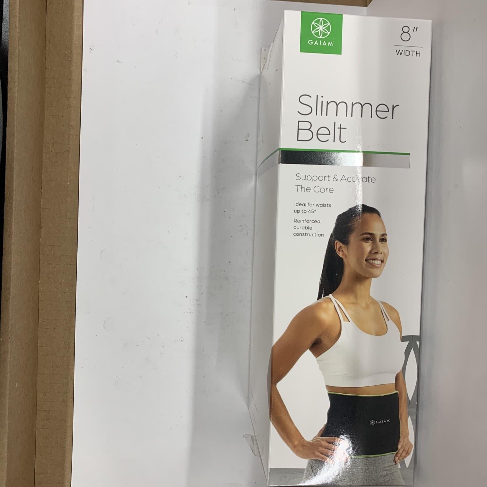 GAIAM Slimmer Belt 8" Width. New Up To 45” Waist Durable Cons. Free Shipping