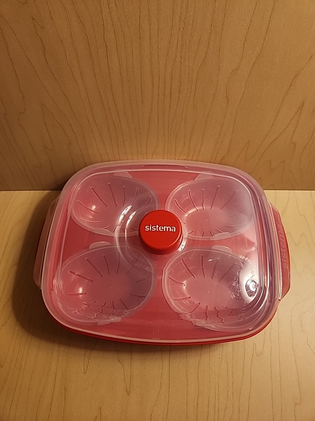 Sistema Microwave Egg Poacher - Red - Good Condition - model 1150 2