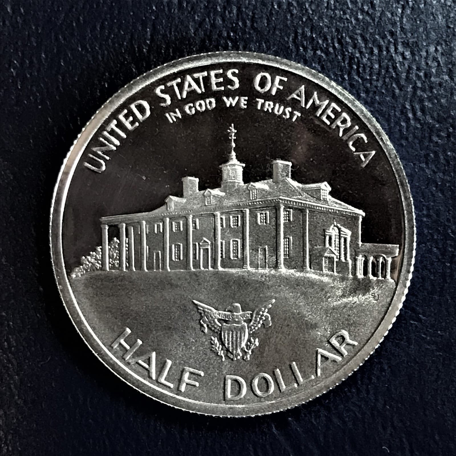 1732 - 1982 S Washington 250th Comm Proof 90% Silver Half Dollar & COA - no box 2