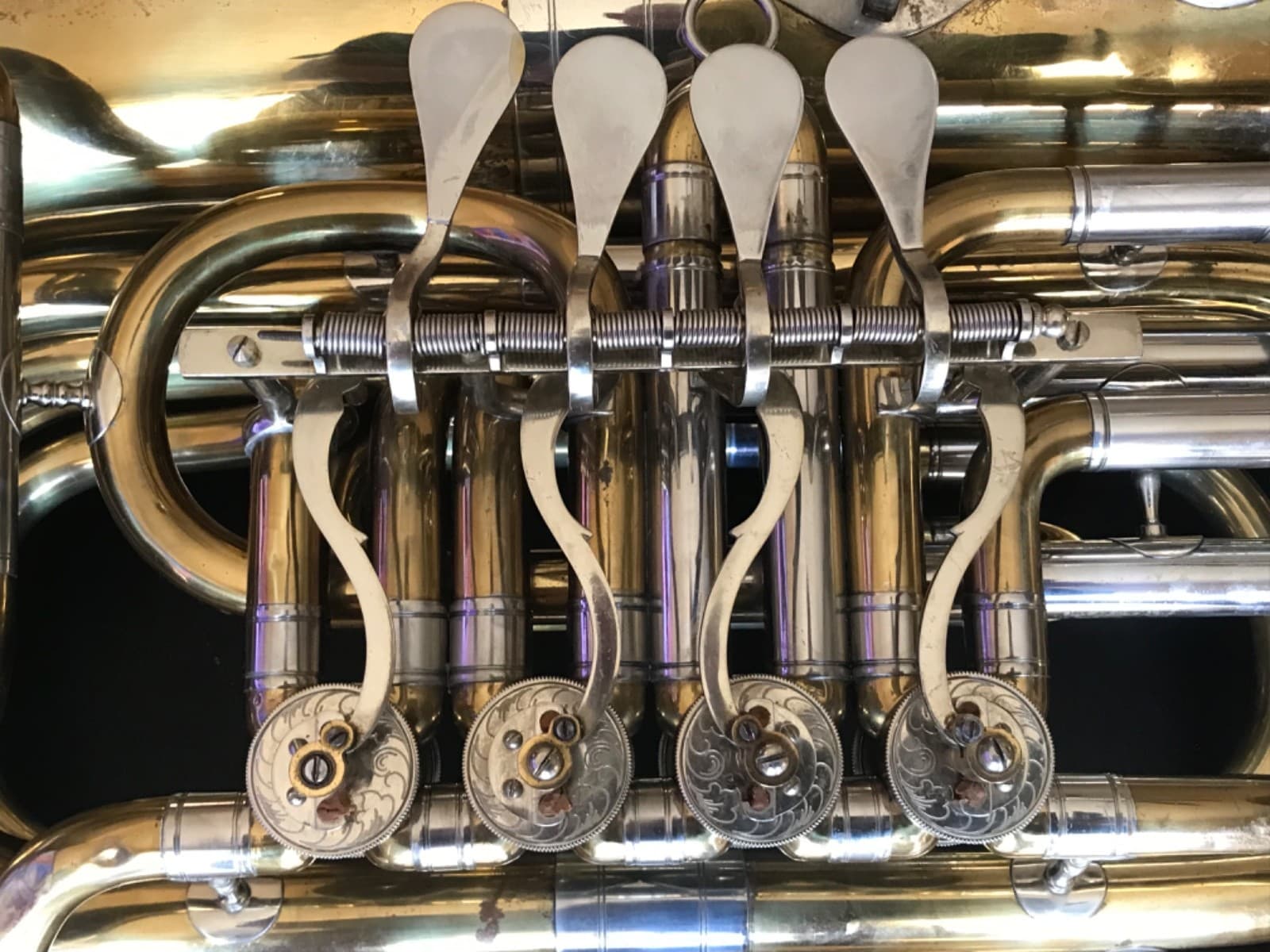 Vintage Miraphone Model 86 186 Germany 4 valve Tuba Removable Bell BBb 4