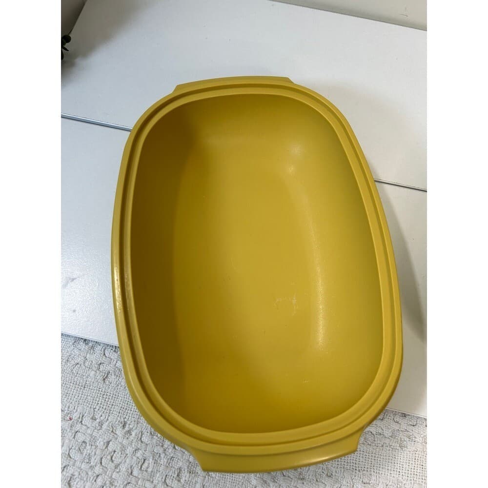 Vintage Tupperware 3 piece Kitchen Steamer Set - Harvest Gold 6