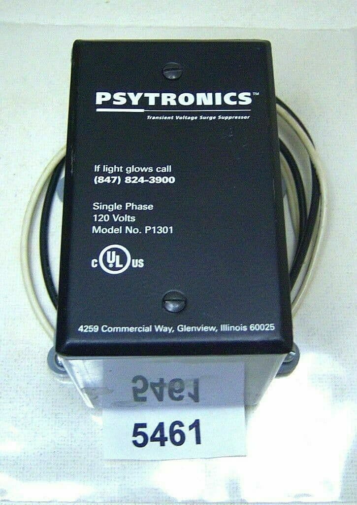 Psytronics P1301 Surge Suppressor Transient Voltage Single Phase 120V 3