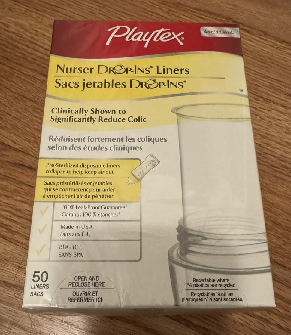 Playtex Baby Drop-Ins Liners - SEALED 2 boxes (100 liners) 3