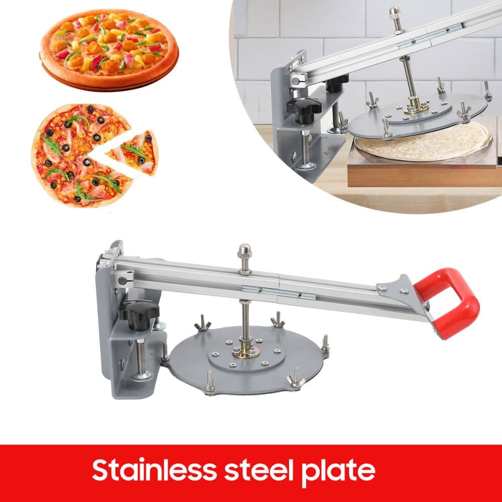 Manual Pizza Dough Pastry Press Machine Stainless Steel Pizza Press Maker 3
