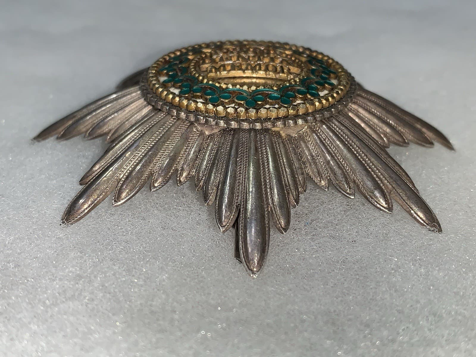 Antique Order of the Rue Crown (Saxony) Star Badge 4