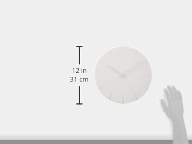 Lemnos Wall Clock Analog CARVED line NTL10-19C  5