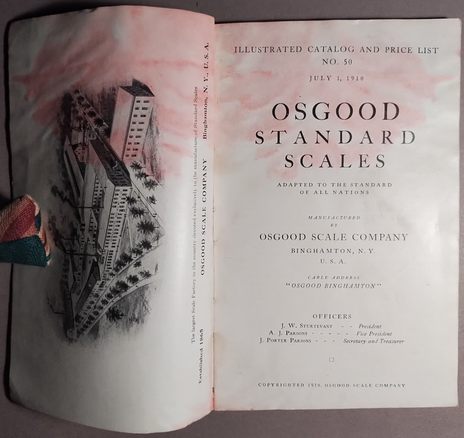 1910 Osgood Scale Co. Binghamton NY Standard Scales Catalog #50 B1-82 4