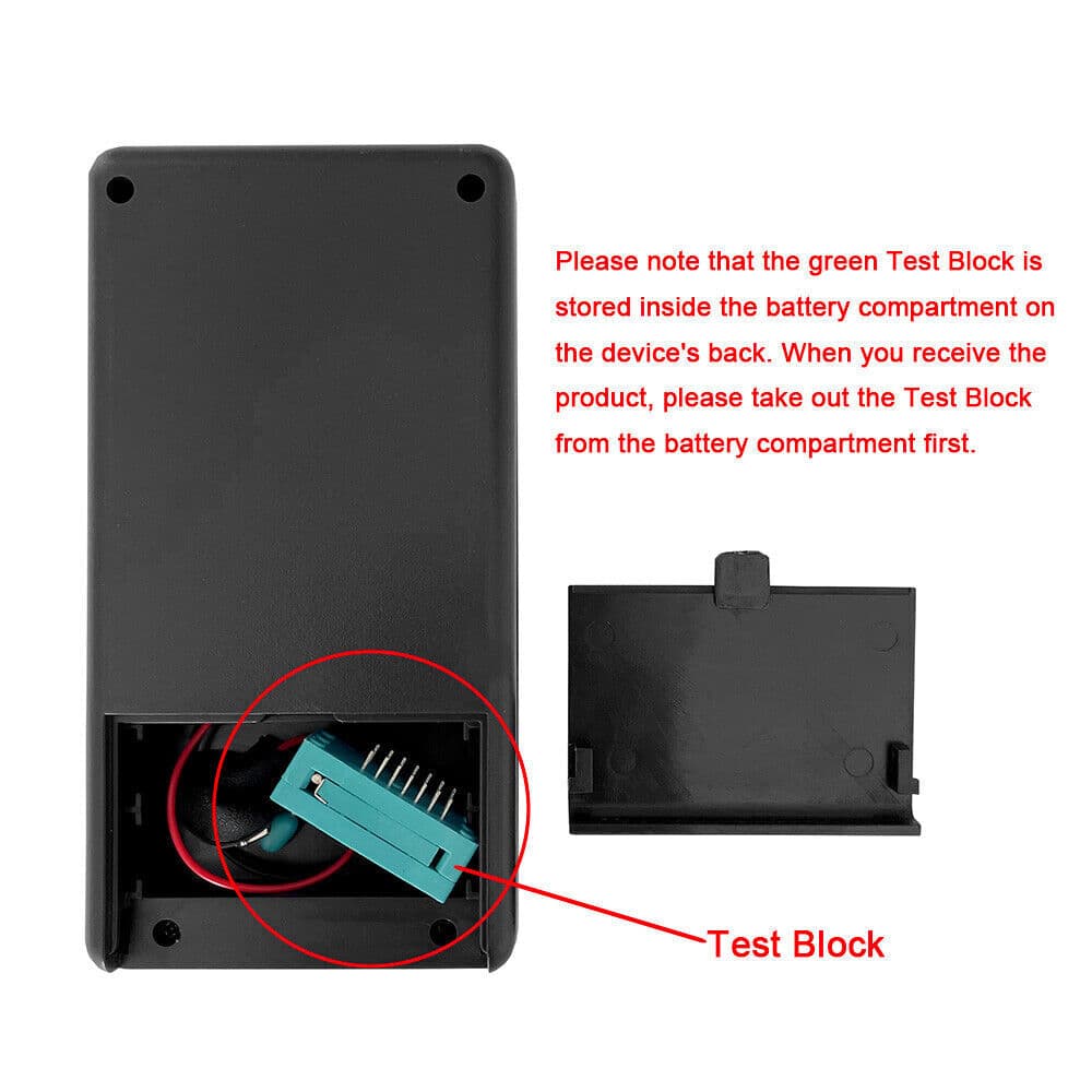 Transistor Tester Digital NPN PNP Diode Resistor Inductor Capacitance MOS Meter 3