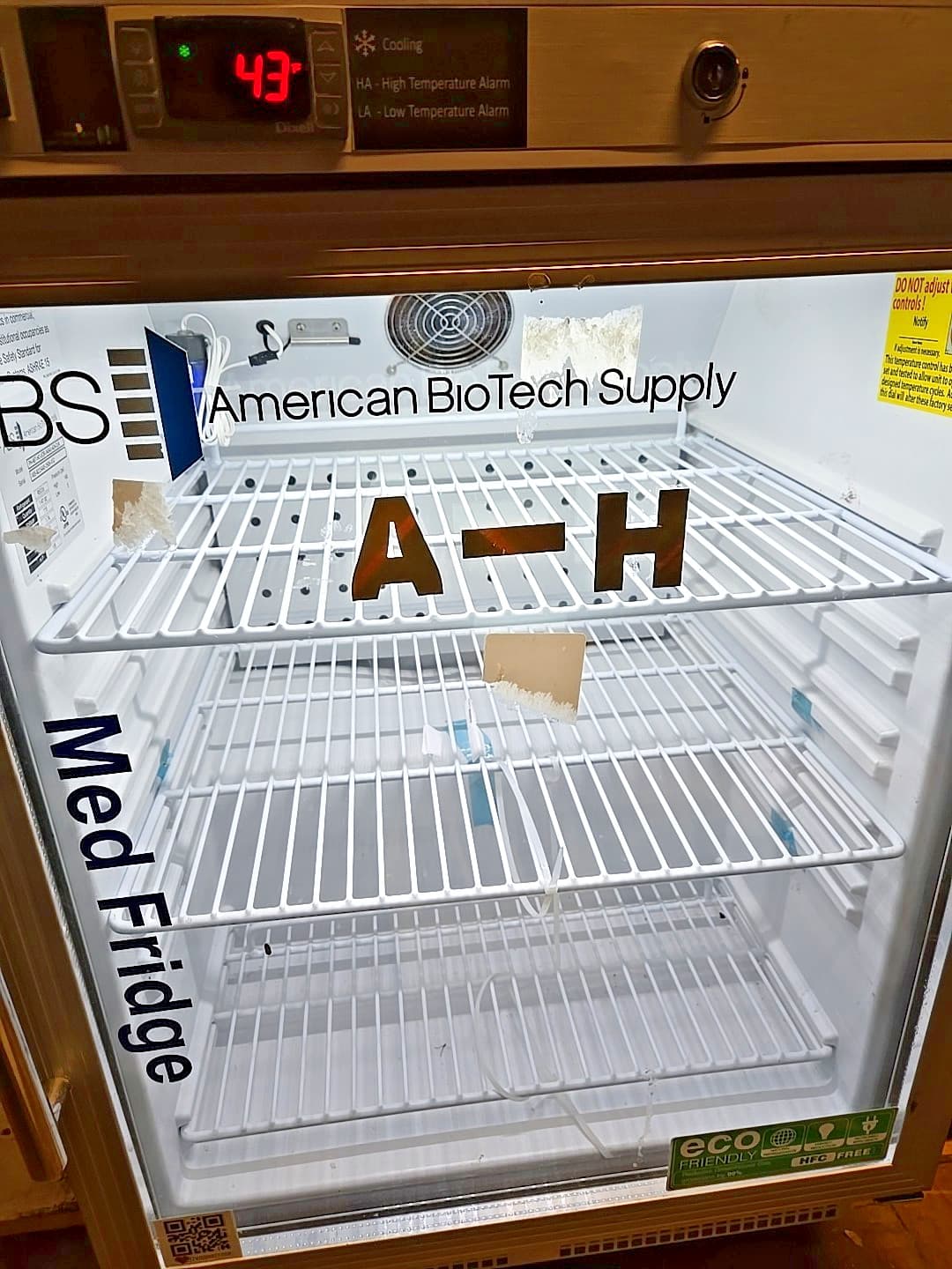 American Biotech Society UC Medical/Lab Grade Refrigerator Glass Door 4.2 Cu.Ft. 2