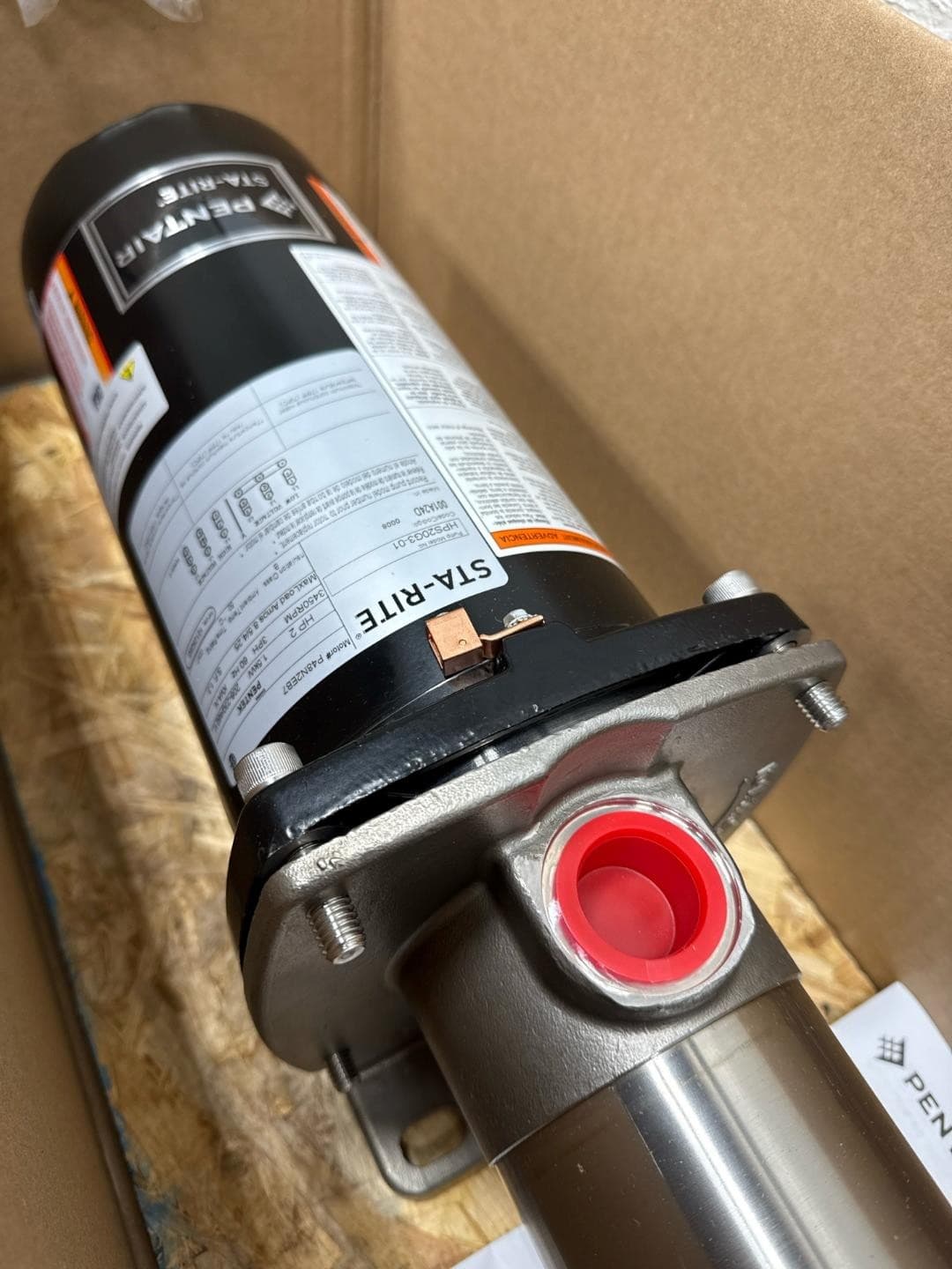New PENTAIR STA-RITE HPS20G3-01 SS Booster Pump, 2HP, 230/460, 3PH, 15' Lift 6