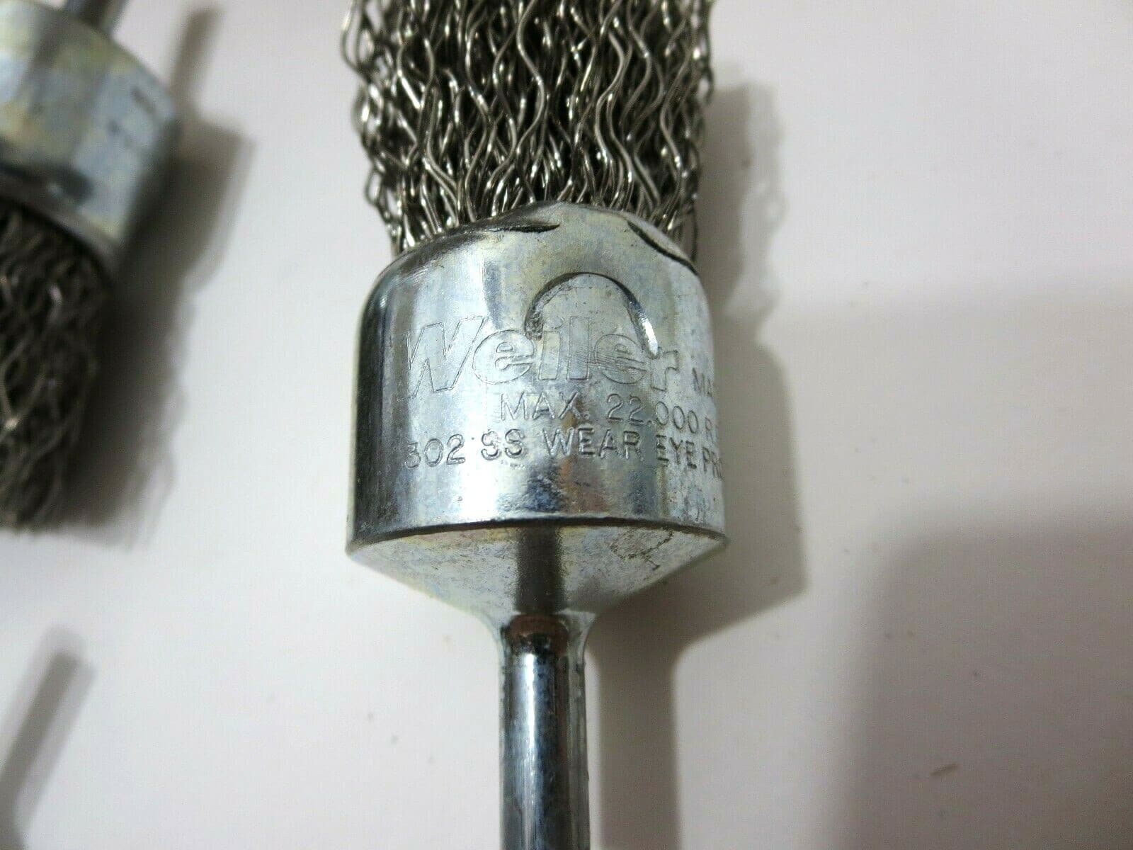 WEILER 10024 1 in .020 Stainless Steel Crimped Wire End Brush Made in USA 2