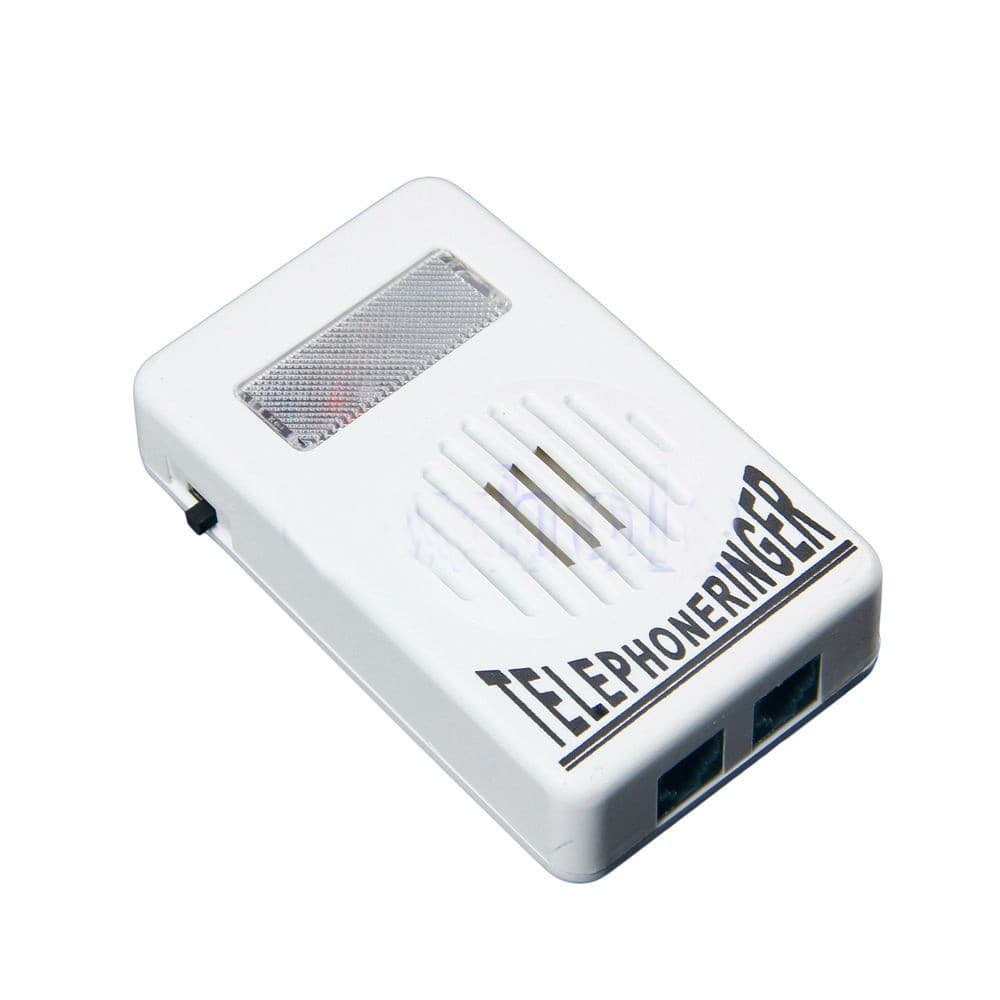 Loud Sound Telephone Ring Ringer Amplifier Volume Enhancer with Light 6