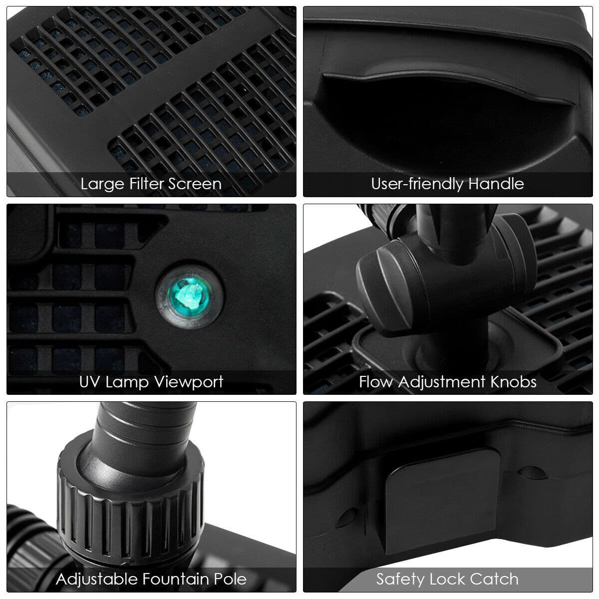 All-in One 660 GPH Pond Filter System 9W UV Sterilizer W/ Pump Fountain Kits NEW 5