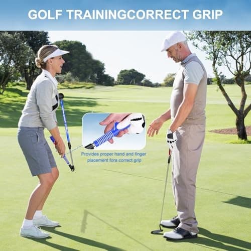 Golf Swing Trainer aid - Golf Training aid to Improve Hinge, Forearm BLUE 6