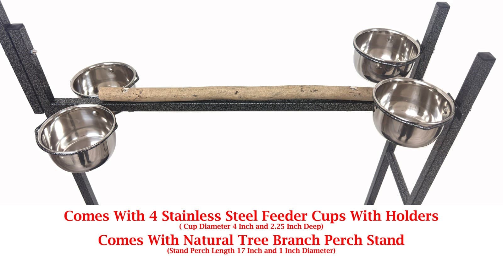 65.5" X-Large Parrot Bird Wood Perch Play Gym Ground Climbing Ladder Toy Stand 4