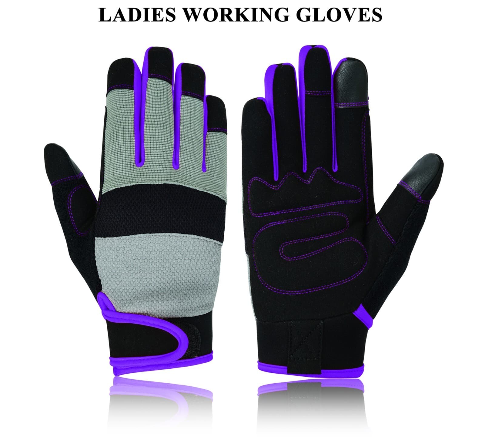 Ladies Work Gloves Hand Protection Mechanic Farmer's Gardening DIY Padded Safety