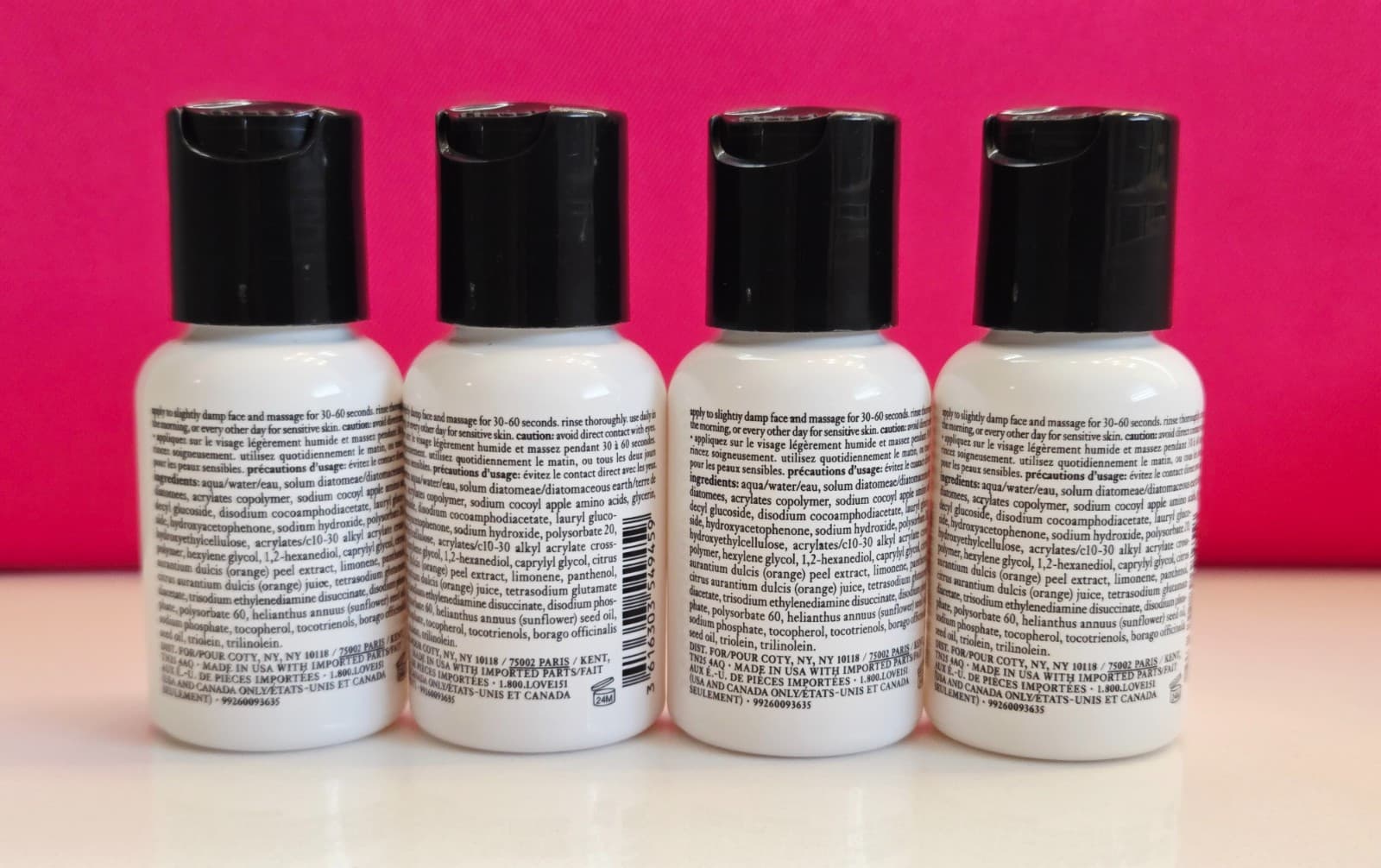 4.0 oz PHILOSOPHY MICRODELIVERY EXFOLIATING DAILY FACIAL WASH 1.0 oz ea SEALED 4