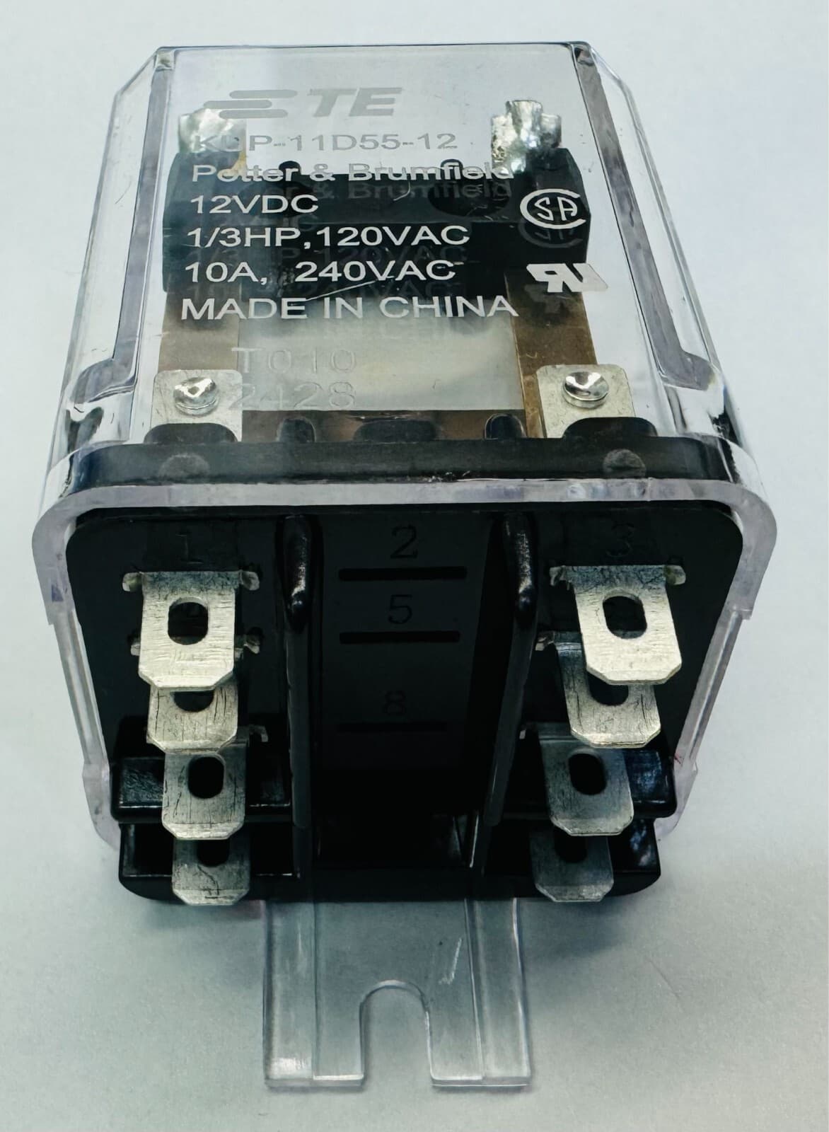 TE Potter & Brumfield KUP-11D55 Relays 12VDC Coil 1/3HP / 120/240VAC / 10A ⭐NEW⭐ 2