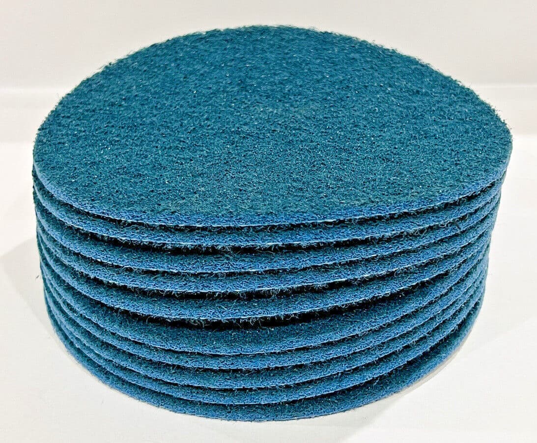 10 Scotch-Brite 7" Very Fine Aluminum Oxide Surface Conditioning Disc Hook Loop